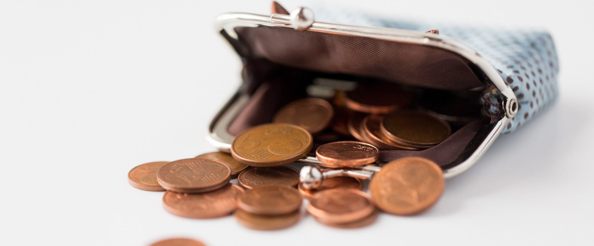 Purse with coins